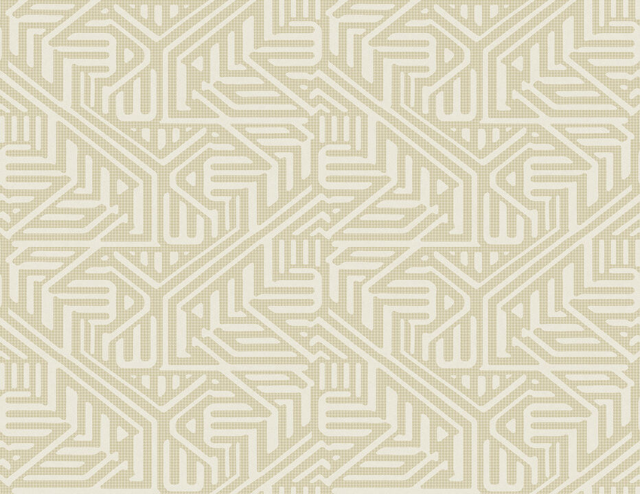 Nambiti Cream Geometric Wallpaper