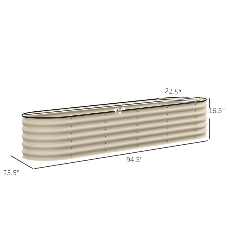 Hivvago Raised Metal Garden Bed with Safety Edges image number 2
