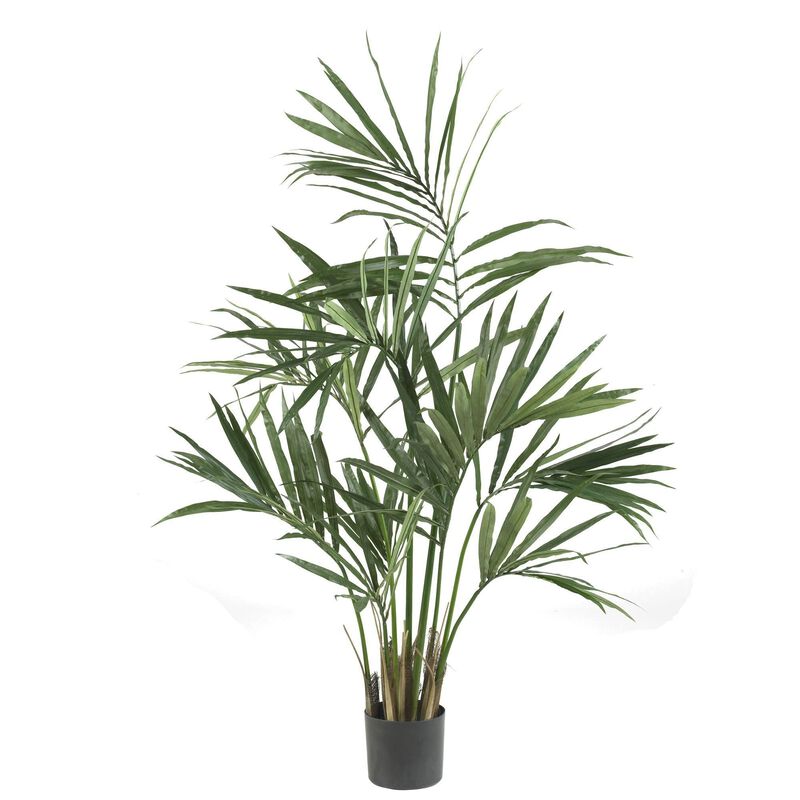 Nearly Natural 5-ft Kentia Palm Tree x 7 w/124 Lvs