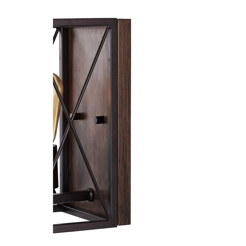 Norris 1-Light Farmhouse Rustic Iron LED Sconce