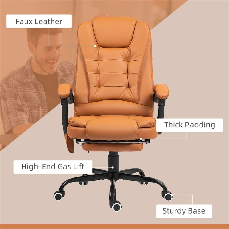 Massage Office Chair &ndash; Ergonomic Adjustable Desk Chair with Support