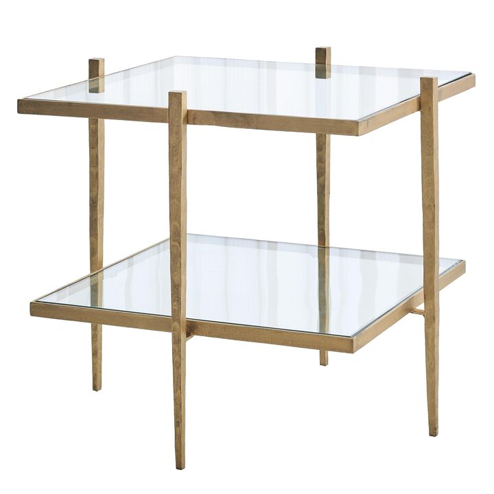 Laforge End Table- Gold