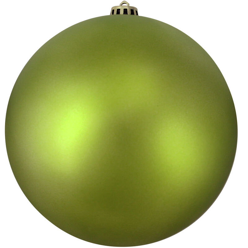 Matte Kiwi Green Shatterproof Christmas Ball Ornament 12" (300mm)