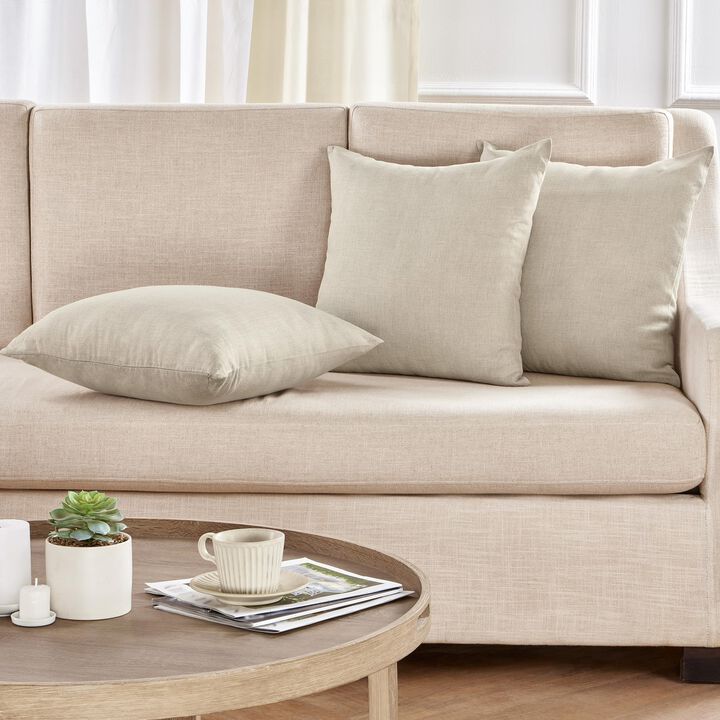 Solino Home 100% Pure Linen Pillow Cover - Montauk