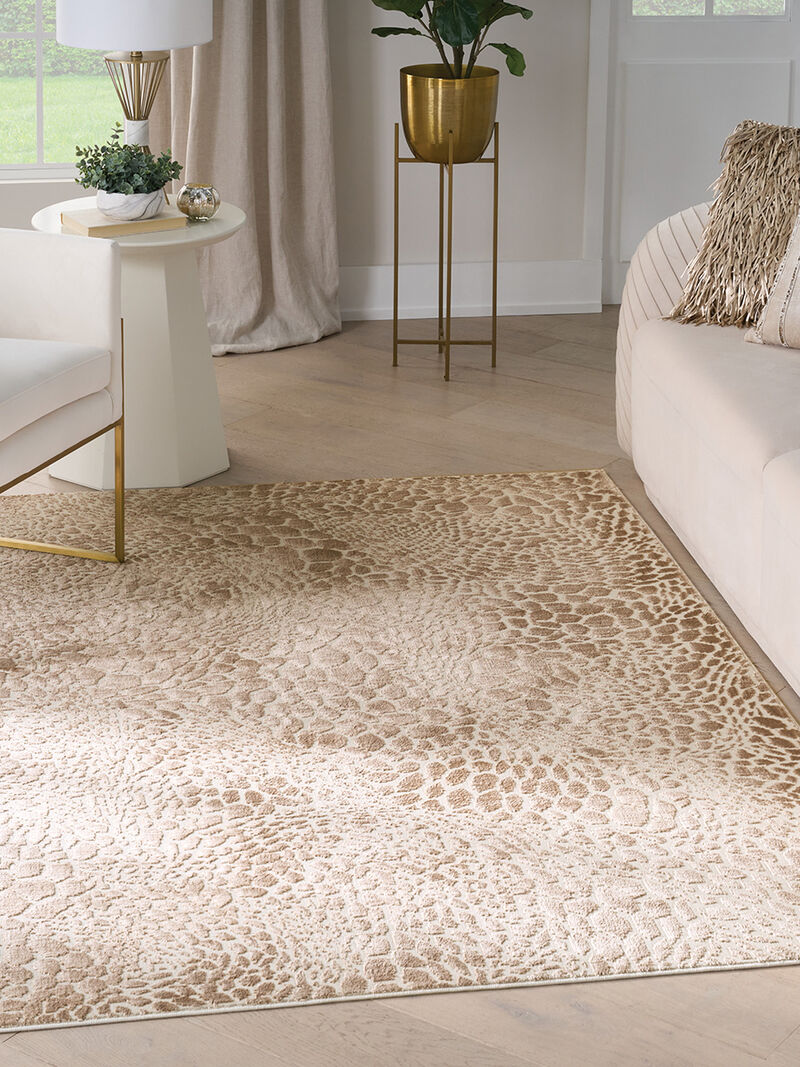 Desire DSR08 Camel/Silver 3'11" x 5'11" Rug