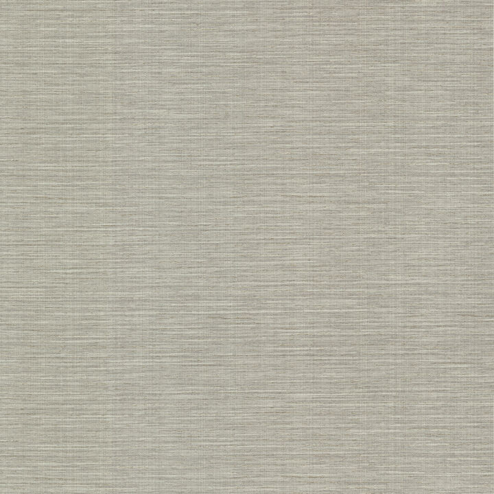 Bay Ridge Light Grey Faux Grasscloth Wallpaper