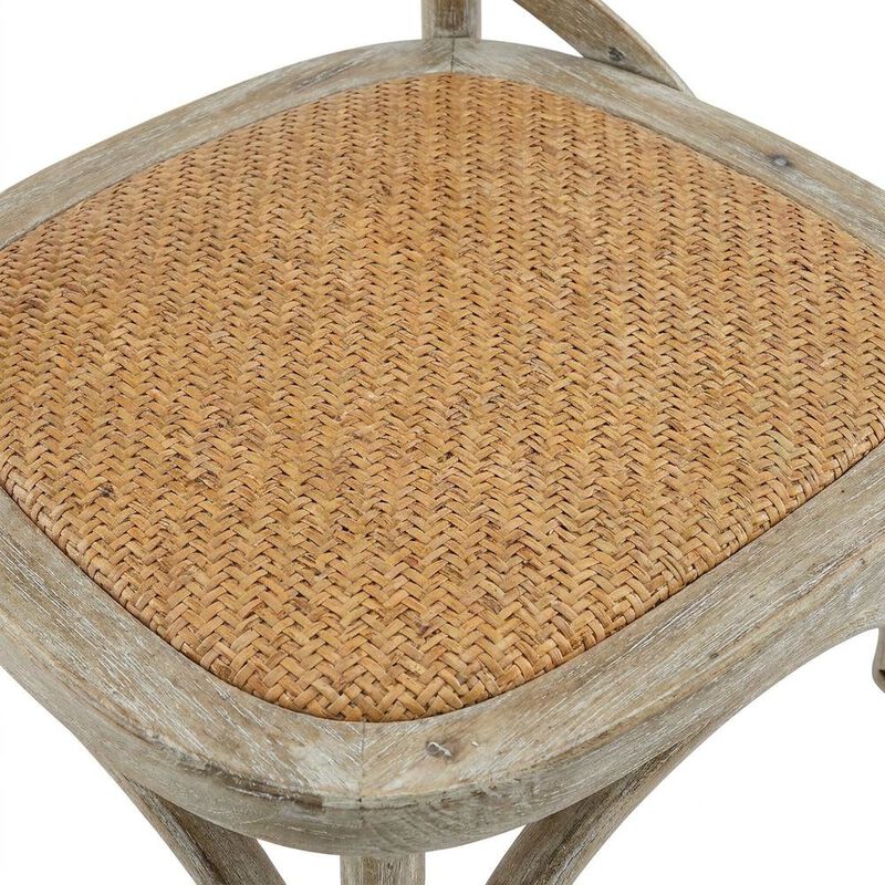 Wooden Dining Side Chairs for Dining Room, Natural, Set of 4 image number 4