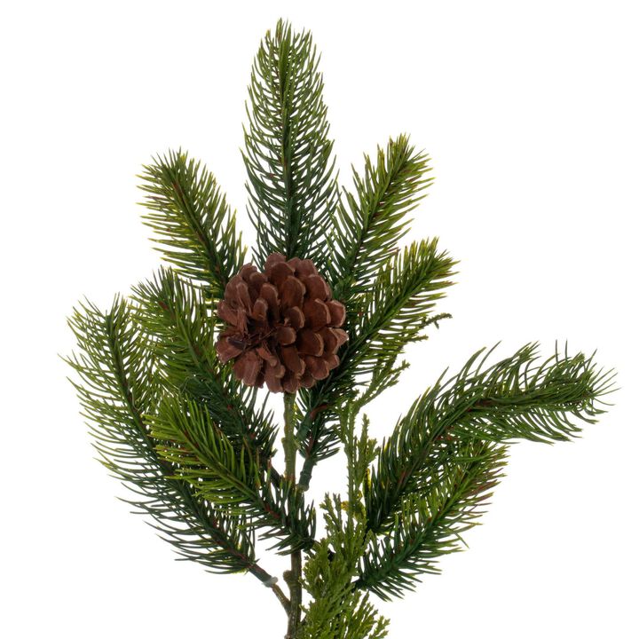 Vickerman 6' x 12" Holiday Pine Garland with Cones