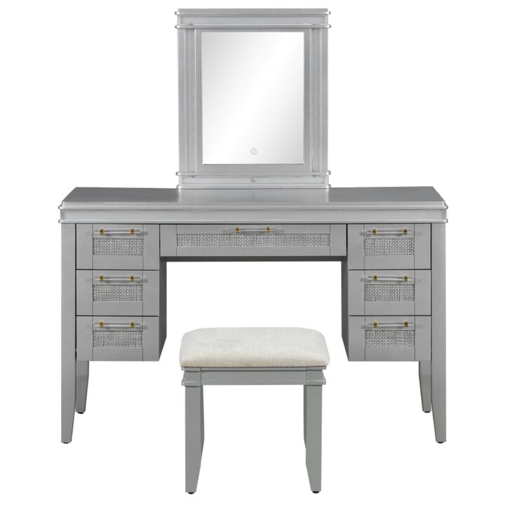 Vabsak LED Lighted Vanity Set
