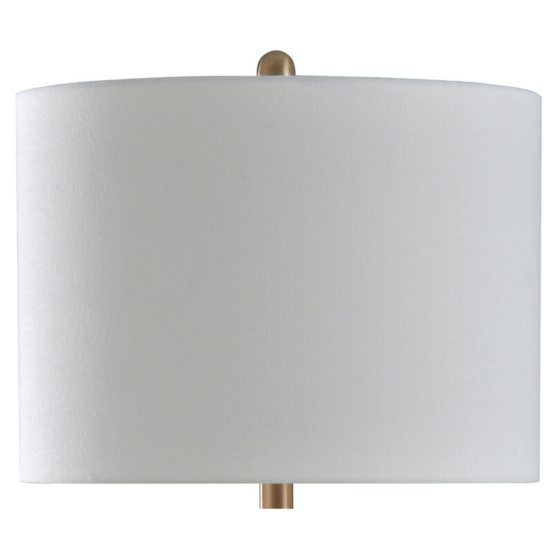 Large Copper & Gray Table Lamp