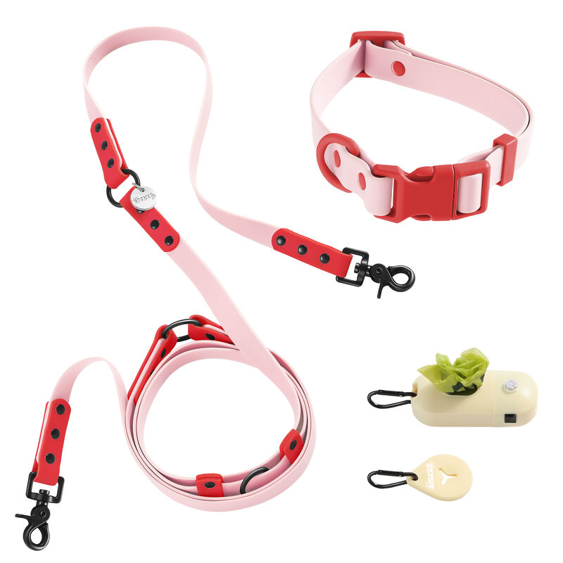 Luna  Adjustable 6-in-1 Waterproof Hands-Free Leash and Collar with LED Flashlight