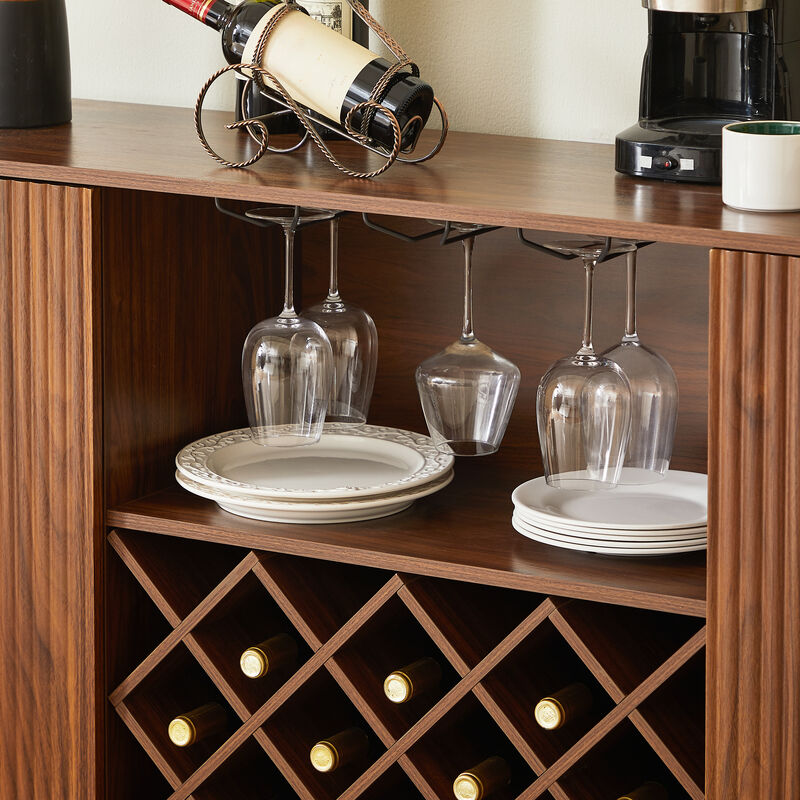 Nunzes Modern Wavy Curve Sideboard image number 4