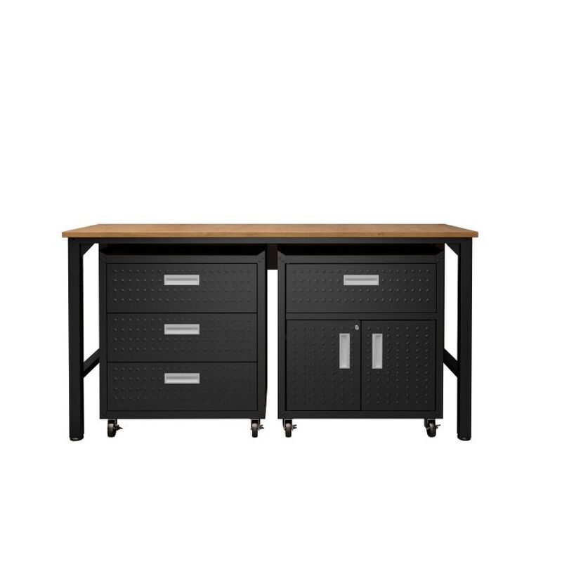 Fortress Dark Gray 3-Piece Garage Set
