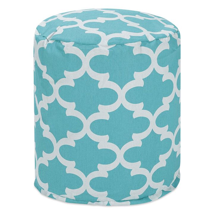 Majestic Home Goods Pouf Trellis Teal