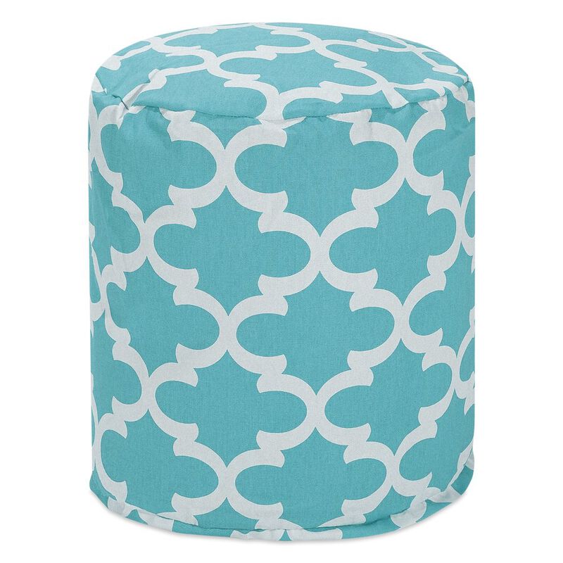 Majestic Home Goods Pouf Trellis Teal