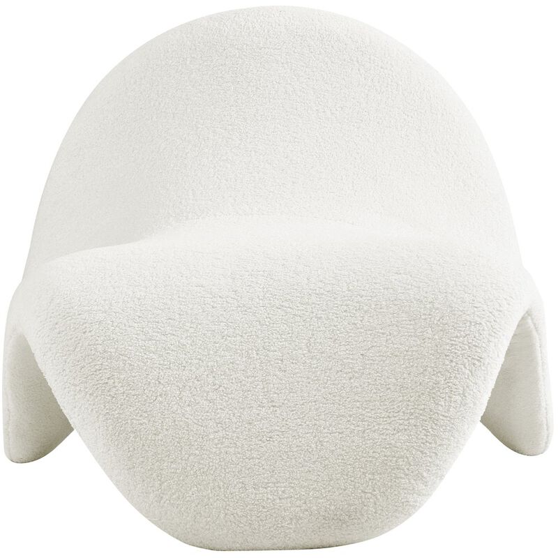 Meridian Furniture Theodore Cream Fur Accent Chair