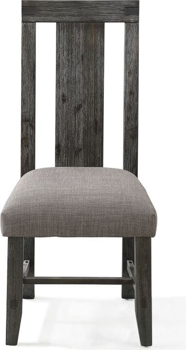 Meadow Chair Water Hyacinth in Graphite - Set of 2