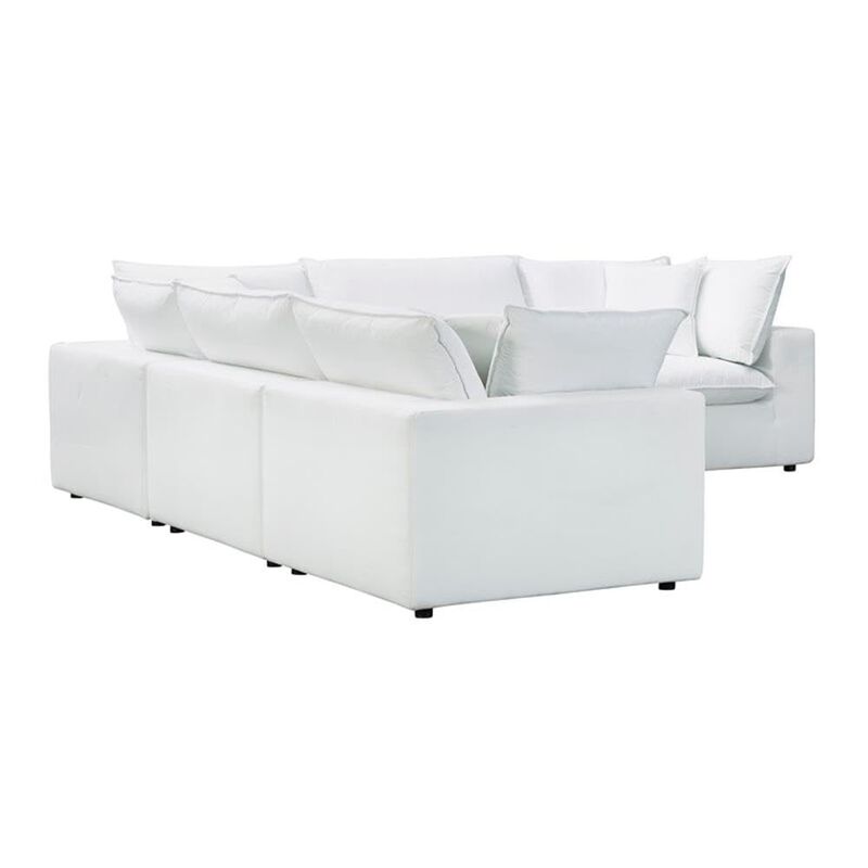 Cali Pearl Performance Fabric Modular L-Sectional image number 4