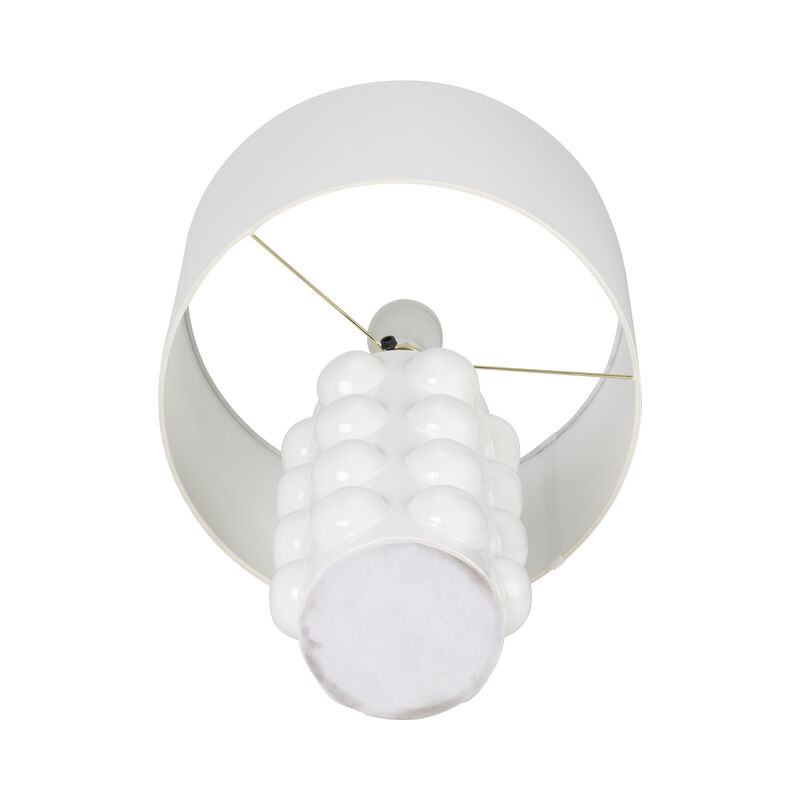 Ceramic 22" Bubble Table Lamp, White image number 5