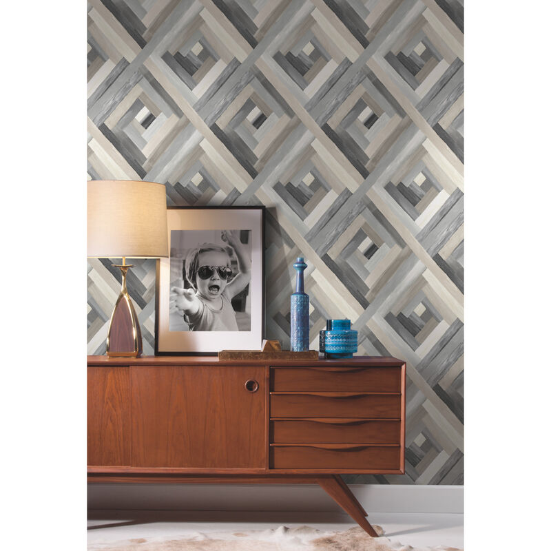 Wynwood Geometric Grey Wallpaper image number 2