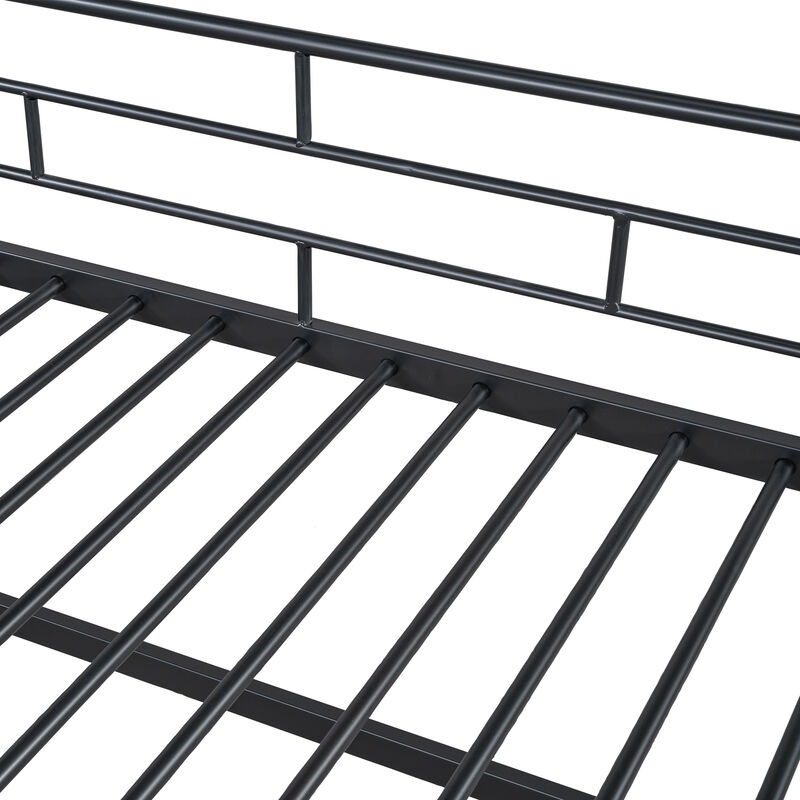 Merax Mid Loft Bed with Storage Stairs