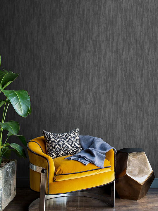 Abel Charcoal Textured Wallpaper