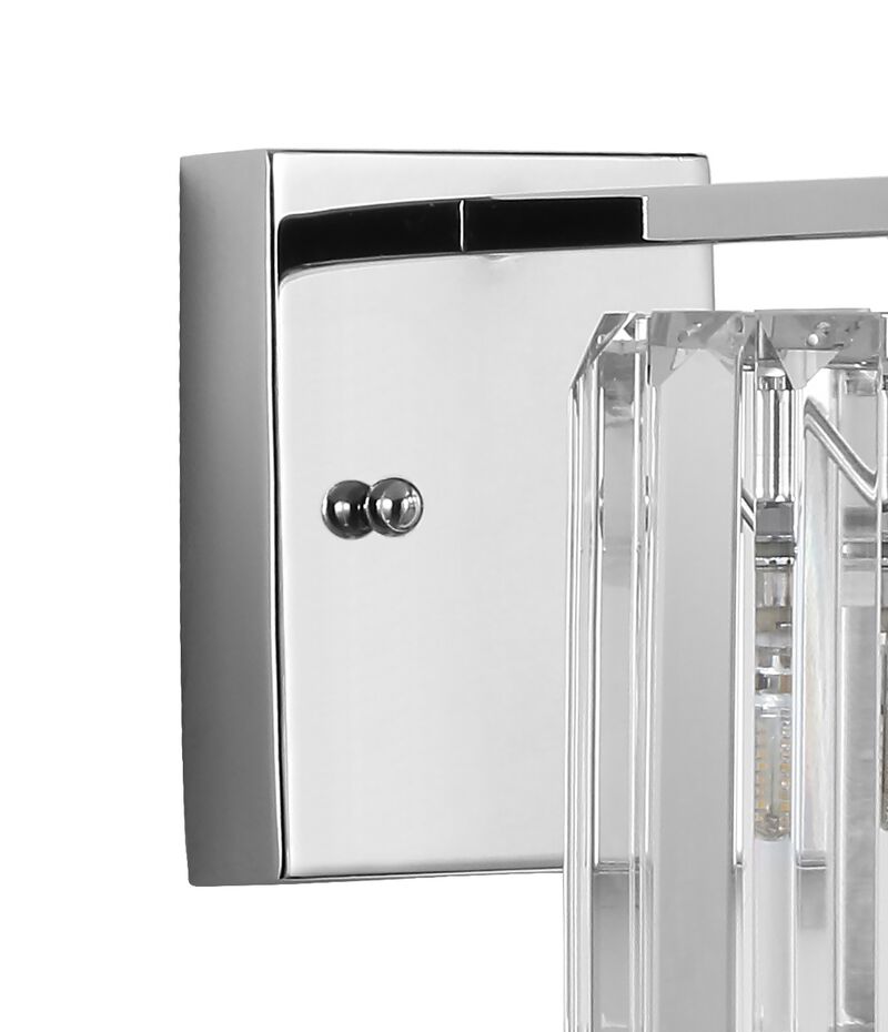 Coco Prism Vintage Metal/Glass Classic Glam LED Vanity Light