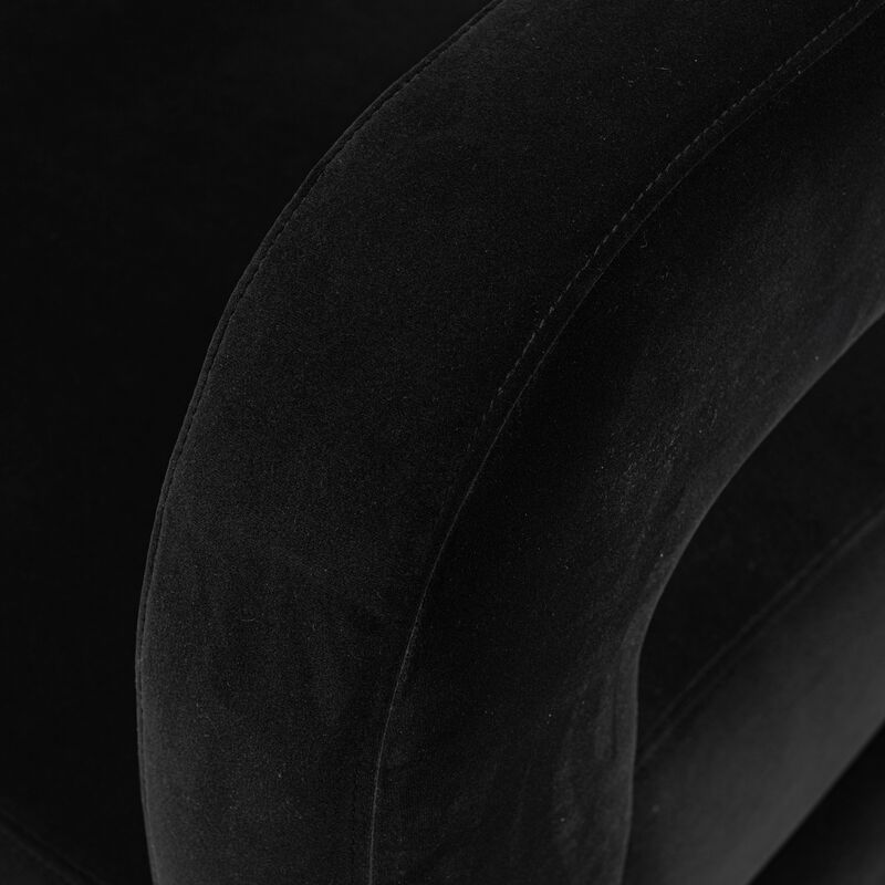 Amirah Black Accent Chair