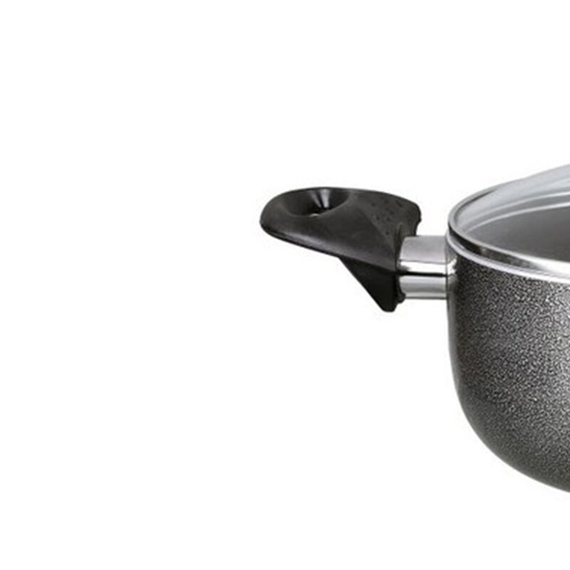 Brentwood 3 Qt. Round Aluminum Dutch Oven in Gray