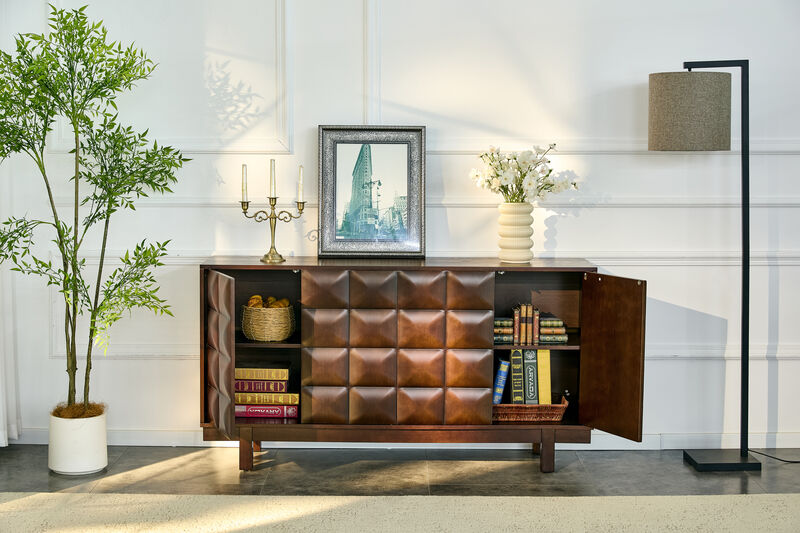 Bisirm 60" Push-to-Open Sideboard image number 3