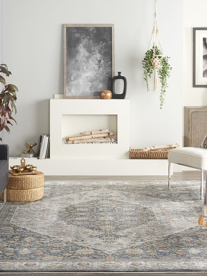 Starry Nights STN11 Gray/Blue 8' x 10' Rug