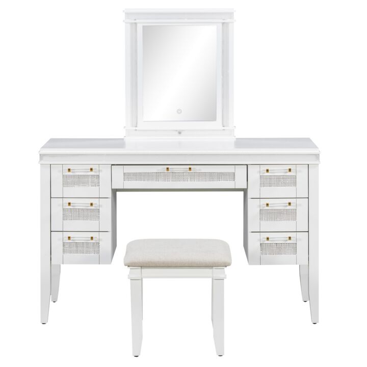Vabsak LED Lighted Vanity Set