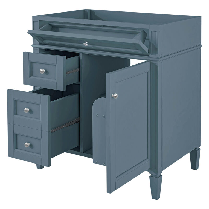 30" Freestanding Bathroom Vanity Without Top Sink image number 1