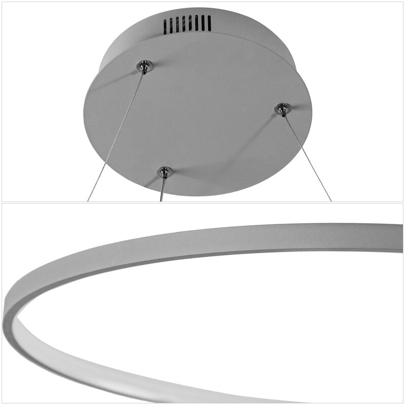 Brice Modern Contemporary Metal Round Dimmable Integrated LED Pendant