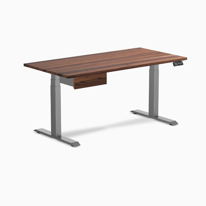 Desky Dual Hardwood Standing Desk With Drawer image number 0