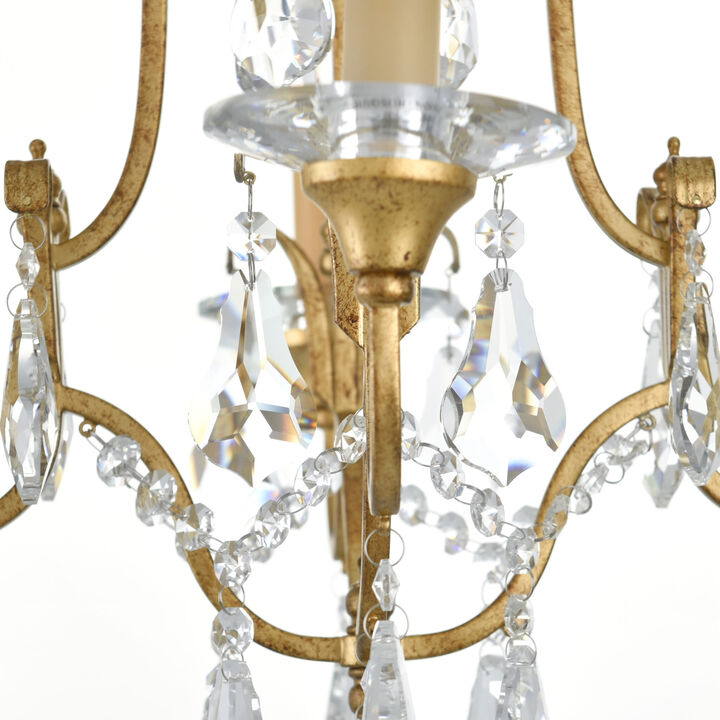 Electra 4 Light Up Chandelier With Oxidized Bronze Finish