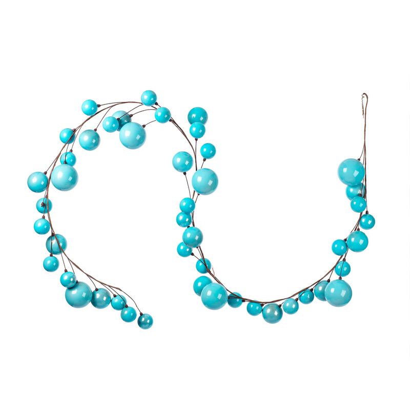 Vickerman 10' Baby Blue Pearl Branch Ball Wire . image number 0