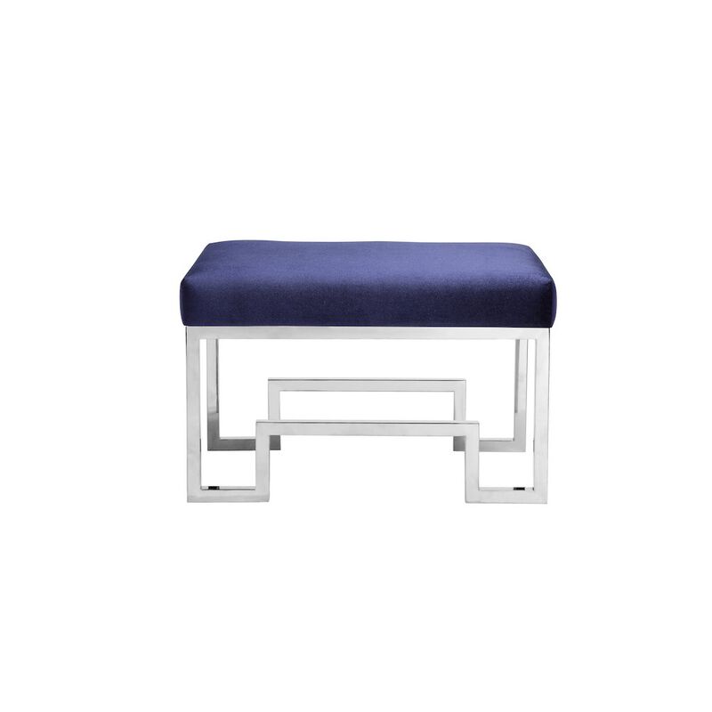 Pangea Home Z-Laurence Stool Navy