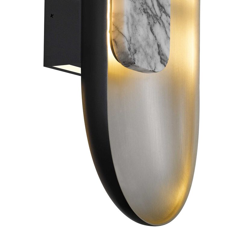 Marilyn 20 inch White Marble LED Wall Sconce image number 4