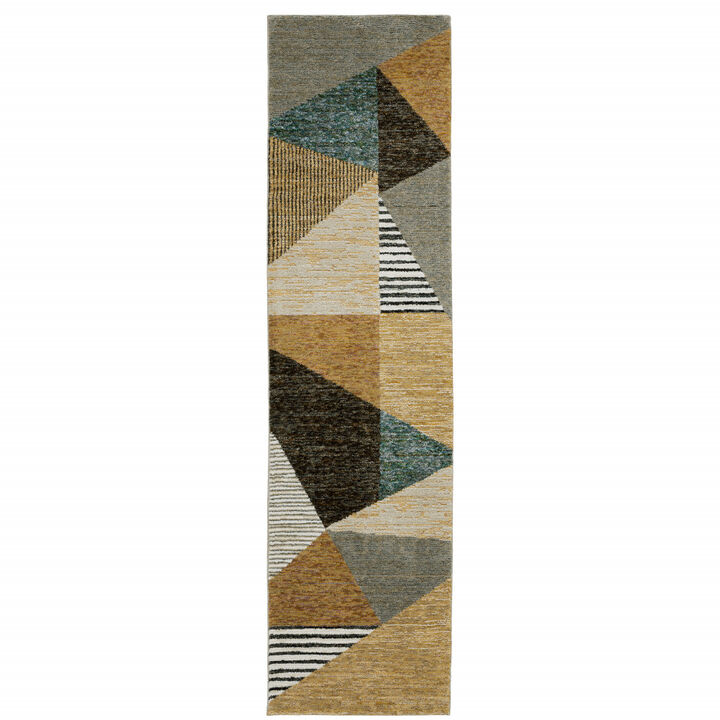 HomeRoots Geometric Runner Rug