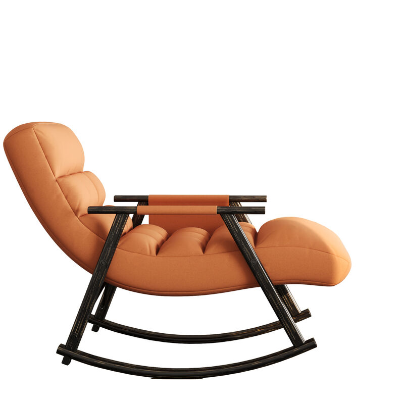 Adjustable High-Back Folding Rocking Chair image number 7