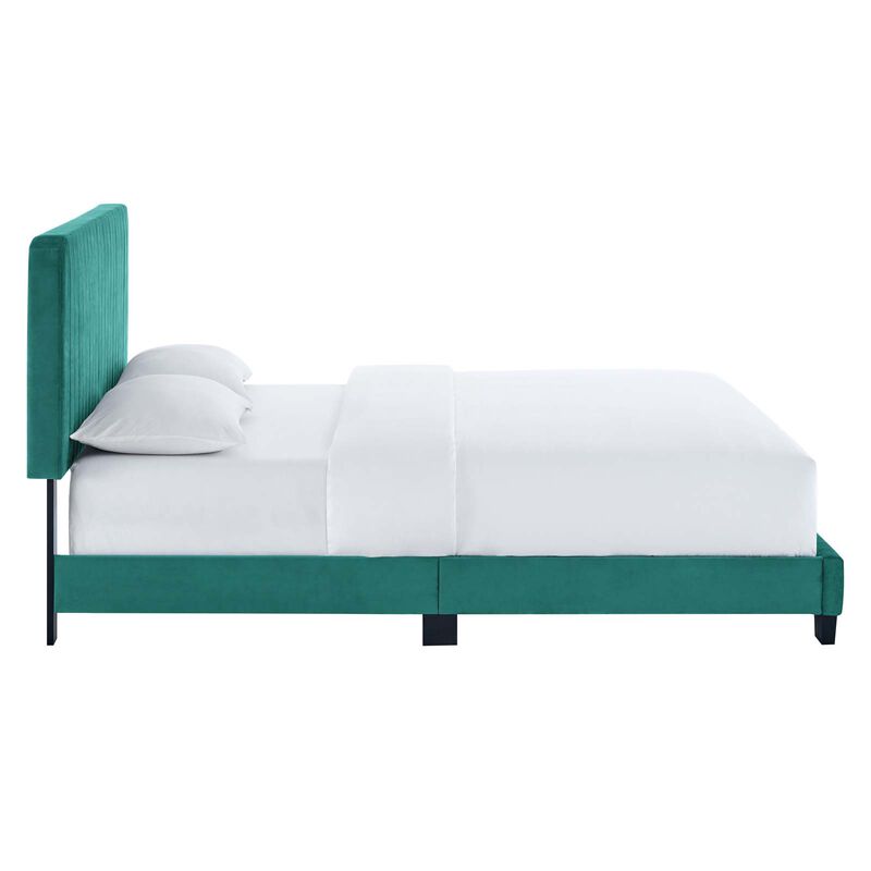 Modway - Celine Channel Tufted Performance Velvet Full Platform Bed image number 4
