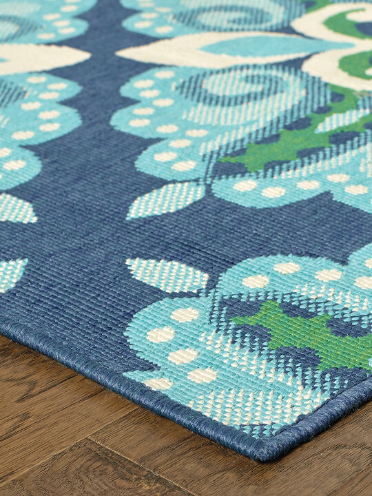 Meridian 2'3" x 7'6" Blue Rug