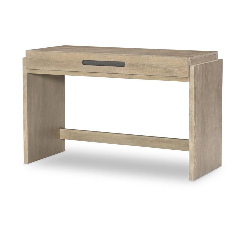 Legacy Classic District Desk (1 Drawer), Weathered Oak