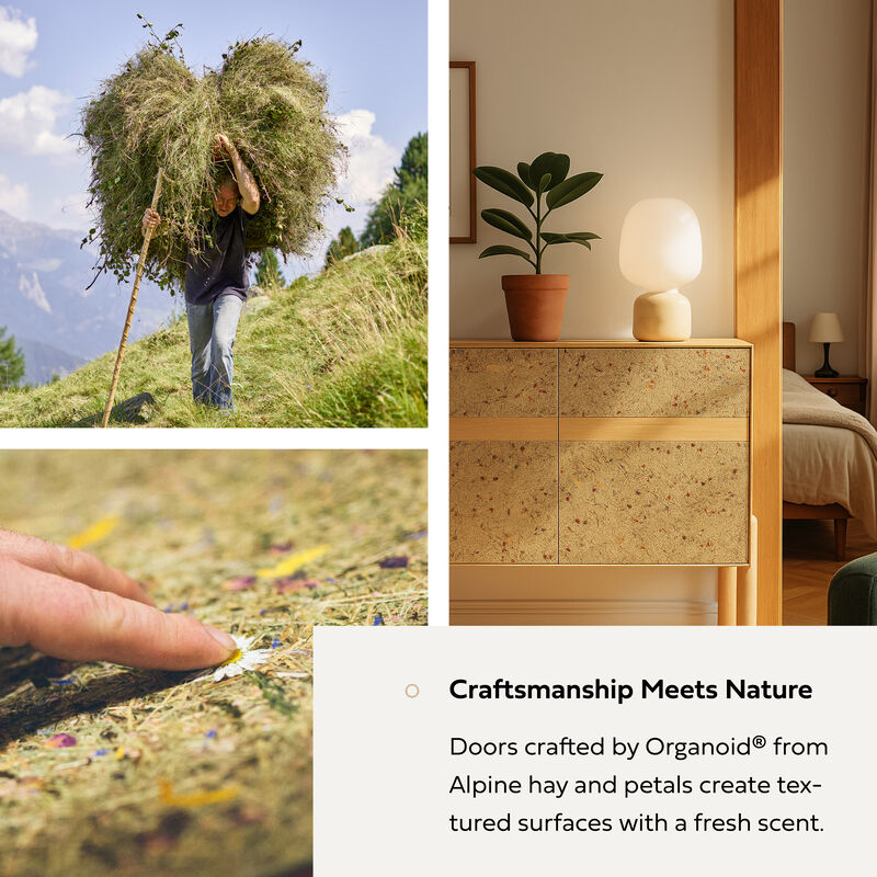 BLOOM Designer Sideboard Featuring Handcrafted Doors