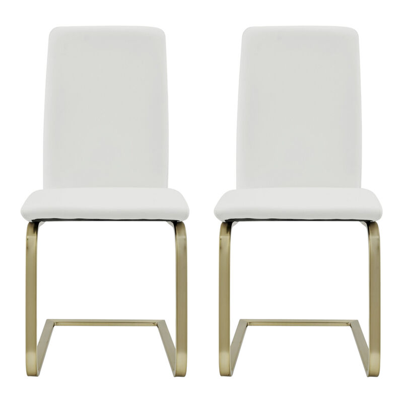 Set of 2 Modern Accent Dining Chairs for Kitchen or Dining Room