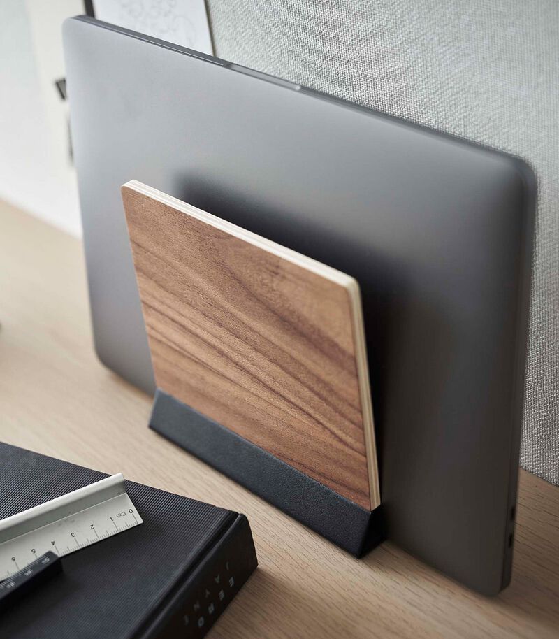 Slim Laptop Stand - Steel + Wood image number 8