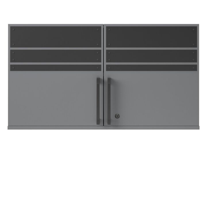 Systembuild Evolution Shelby 2 Door Storage Garage Wall Cabinet, Graphite