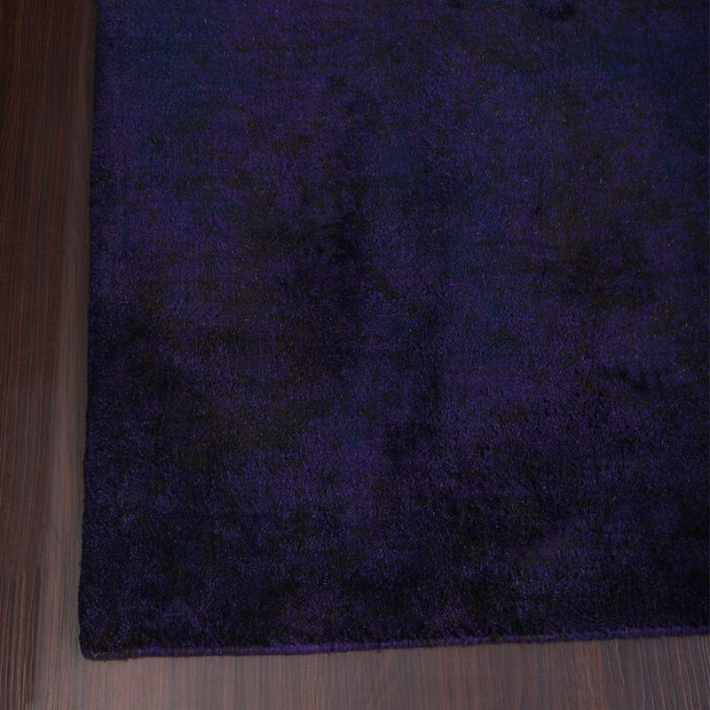 RUGSOTIC CARPETS HAND KNOTTED LOOM SILK ECO-FRIENDLY AREA RUGS  - Purple Color, Plain Solid Design, High Pile Thick Handmade Anti Skid Area Rugs for Living Room, Bed Room (LS0111) image number 4
