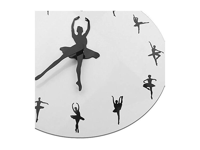 Ballerina Ballet Dancing Hanging Dancer Wall Clock Home Decor image number 3